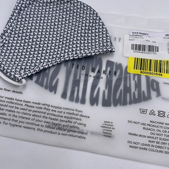 TED BAKER LONDON Reversible Reusable FACE MASK 
NWT 
OS - Picture 6 of 16